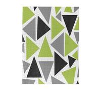 Jigsaw Puzzles 500 Pieces for Adults Families Puzzle Game for The Whole Challenging Puzzles,Random Triangles Lime Green Gray Black On White