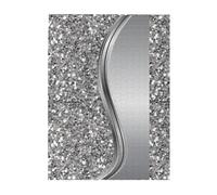 Jigsaw Puzzles 500 Pieces for Adults Families Puzzle Game for The Whole Challenging Puzzles,Silver Faux Glitter Glam
