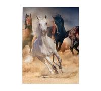 Jigsaw Puzzles 500 Pieces for Adults Families Puzzle Game for The Whole Challenging Puzzles,Wild Horse Running Against Sand Storm