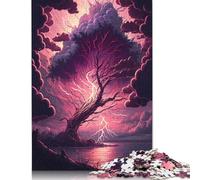 Jigsaw Puzzles 500 Pieces for Adults | Fantasy Cherry Blossom Tree Puzzle | 500 Piece Puzzle Wooden Puzzles Educational Games 500pcs (52x38cm)
