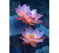 Jigsaw Puzzles 500 Pieces for Adults, Fun Challenging & Brainteasing jigsaw puzzles for adults 500 piece Puzzle Educational Games Home Decoration puzzle(Lotus Flowers Pink)
