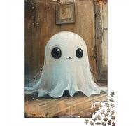 Jigsaw Puzzles 500 Pieces for Adults Halloween Ghosts And Monsters Puzzle for Adults Cardboard Puzzles Family Games Christmas Birthday Gifts 500pcs (52x38cm)