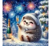 Jigsaw Puzzles 500 Pieces for Adults, Hedgehog Tipsy 500 Piece jigsaw puzzles for adults 18x18inch, Fun Educational Puzzle Games, Beautiful Decoration puzzle