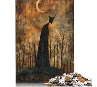 Jigsaw Puzzles 500 Pieces for Adults Moonlit Sentinel Jigsaws Puzzle for 500 Piece Puzzles Educational Games 500pcs (52x38cm)