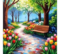 Jigsaw Puzzles 500 Pieces for Adults Park Flowers, Fun Challenging Jigsaws for adults 500 Piece, Puzzle Educational Games for Families, Home Decoration puzzles