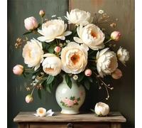 Jigsaw Puzzles 500 Pieces for Adults Peony Vase, Fun Challenging Jigsaws for adults 500 Piece, Puzzle Educational Games for Families, Home Decoration puzzles