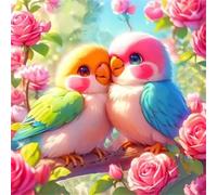 Jigsaw Puzzles 500 Pieces for Adults, puzzles for adults 500 Piece Beautiful Colourful Artwork, Challenging Puzzle Game for Family, Theme:Parrot Rose Garden