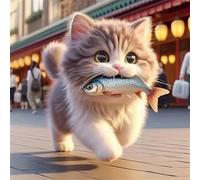 Jigsaw Puzzles 500 Pieces for Adults, puzzles for adults 500 Piece Beautiful Colourful Artwork, Challenging Puzzle Game for Family, Theme:Street Cat