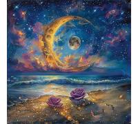 Jigsaw Puzzles 500 Pieces for Adults, puzzles for adults 500 Piece Beautiful Colourful Artwork, Challenging Puzzle Game for Family, Theme:Starry Moonlit Night