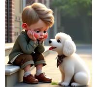 Jigsaw Puzzles 500 Pieces for Adults, puzzles for adults 500 Piece Beautiful Colourful Artwork, Challenging Puzzle Game for Family, Theme:Unhappy Boy