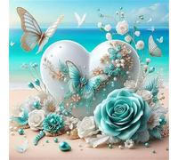 Jigsaw Puzzles 500 Pieces for Adults, puzzles for adults 500 Piece Beautiful Colourful Artwork, Challenging Puzzle Game for Family, Theme:Blue Ocean Love