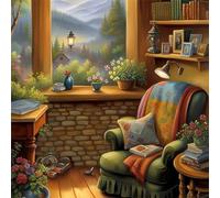 Jigsaw Puzzles 500 Pieces for Adults, puzzles for adults 500 Piece Beautiful Colourful Artwork, Challenging Puzzle Game for Family, Theme:Woods House Scenery
