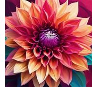 Jigsaw Puzzles 500 Pieces for Adults, puzzles for adults 500 Piece Beautiful Colourful Artwork, Challenging Puzzle Game for Family, Theme:Orange Red Flower