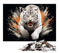 Jigsaw Puzzles 500 Pieces for Adults - Wild Animal - Tiger 500 Piece Puzzle Educational Games Decoration Puzzle.size:14.9x20.4 inch