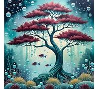 Jigsaw Puzzles 500 Pieces, Jigsaws Underwater Coral Tree 500 Piece jigsaw puzzles for Adults, Challenge High Difficulty Family Puzzle Game 45x45cm/18x18inch