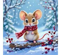 Jigsaw Puzzles 500 Pieces, Jigsaws Winter Rat 500 Piece jigsaw puzzles for Adults, Challenge High Difficulty Family Puzzle Game 45x45cm/18x18inch