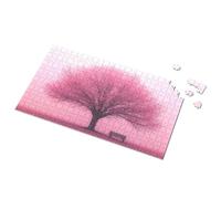 Jigsaw Puzzles 500 Pieces Lonely Bench Under The Pink Tree Picture Puzzle Boy Toys Outfoxed Game For Kids(500PCS)