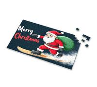 Jigsaw Puzzles 500 Pieces Merry Christmas! Santa On Snowboard. Picture Puzzle Jigsaw Puzzles 1000 Pieces Puzzles For Adults 1000(1000PCS)