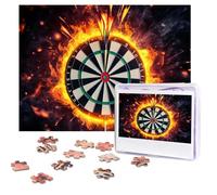 Jigsaw Puzzles 500 Pieces Personalized Wooden Puzzle from Photos Dart Board Puzzles for Adults from Photos Picture Puzzle for Family Wedding Christmas Birthday Gifts