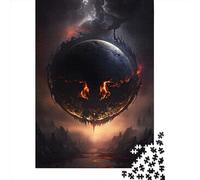 Jigsaw Puzzles 500 Pieces Planet Of Devil Puzzle for Adults Woodenboard Puzzles Christmas Puzzle Gifts 500pcs (52x38cm)