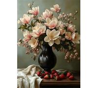 Jigsaw Puzzles 500 pieces,Puzzles for Adults,Challenging Educational Family Activity Games Home Decoration Puzzle Strawberry Magnolia,20.5 x 15 Inch