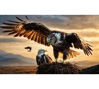 Jigsaw Puzzles 5000 Pieces(156 x 105 cm) Puzzles for Adults,Challenging Educational Family Activity Games Home Decoration Puzzle(Eagle's Nest)