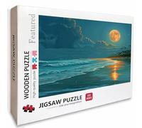 Jigsaw Puzzles 5000 Pieces for Adults Sea View, Wooden Jigsaw Puzzles 61x41in, Pieces Parts Fit Together Tightly, for Men Women Elders Seniors, Decompression, Summer Wall Decor, Gifts, (Sunset) 5-8001