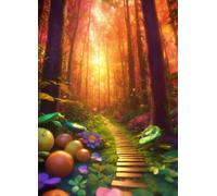 Jigsaw Puzzles 5000 pieces,Puzzles for Adults,Challenging Educational Family Activity Games Home Decoration Puzzle Sunset Grove Road,71.3 x 41.3 Inch