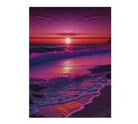 Jigsaw Puzzles 52x38cm/1000pcs Beautiful Sunset Beach Puzzle for Adults Brain Teaser Game For Family Fun Unique Birthday And Xmas Gifts 52x38cm/1000pcs