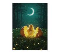 Jigsaw Puzzles 52x38cm/1000pcs Chick Hatching Under Moonlight in Forest Jigsaws for Adults Family Game Presents for Women Deal As Gifts for The Whole Family 52x38cm/1000pcs