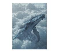 Jigsaw Puzzles 52x38cm/1000pcs Cloud Whale Dreamlike Jou Jigsaws for Adults Family Game Presents for Women Deal As Gifts for The Whole Family 52x38cm/1000pcs