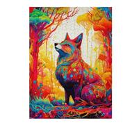 Jigsaw Puzzles 52x38cm/1000pcs for Adults Colorful Fox in Fantasy Forest-1 Jigsaw Toy Wall Decor But Fun And Humorous Unique Birthday And Gifts 52x38cm/1000pcs