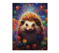 Jigsaw Puzzles 52x38cm/1000pcs for Adults Colorful Hedgehog Party Puzzles for Adults Toy Wall Decor Enhance Memory Birthday Present, Gifts, 52x38cm/1000pcs