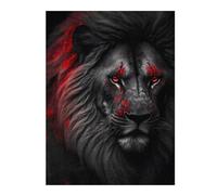 Jigsaw Puzzles 52x38cm/1000pcs for Adults Dark Lion Majesty Jigsaws for Adults Relax Games Precision Cutting Help The Brain Exercise 52x38cm/1000pcs