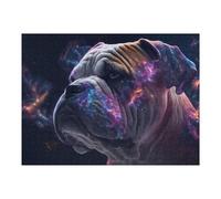 Jigsaw Puzzles 52x38cm/1000pcs for Adults Galactic Bulldog Majesty -2 Jigsaw Toy Wall Decor But Fun And Humorous Unique Birthday And Gifts 52x38cm/1000pcs
