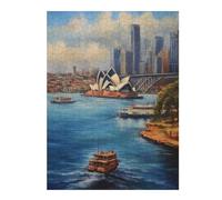 Jigsaw Puzzles 52x38cm/1000pcs for Adults Iconic Sydney Harbour Adult Jigsaw Puzzle Relax Games Precision Cutting Gifts for Friends And Family 52x38cm/1000pcs