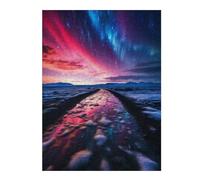 Jigsaw Puzzles 52x38cm/1000pcs for Adults Northern Lights at The Sky Jigsaw for Adults Hands-on Game Wall Decoration Unique Birthday And Gifts 52x38cm/1000pcs