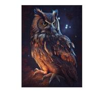 Jigsaw Puzzles 52x38cm/1000pcs for Adults Owl Lighting Adult Jigsaw Puzzle Relax Games Precision Cutting Gifts for Friends And Family 52x38cm/1000pcs
