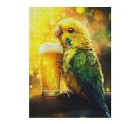 Jigsaw Puzzles 52x38cm/1000pcs for Adults Parrot Cheers With Beer Puzzle for Adults Relax Games Birthday Present Gifts for Friends And Family 52x38cm/1000pcs
