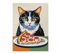 Jigsaw Puzzles 52x38cm/1000pcs for Adults Pizza Cat Jigsaws for Adults Relax Games Precision Cutting Help The Brain Exercise 52x38cm/1000pcs