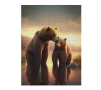 Jigsaw Puzzles 52x38cm/1000pcs for Adults Romantic Bears Love Jigsaw Puzzle DIY Toys Pattern Assembly Gifts for Friends And Family 52x38cm/1000pcs