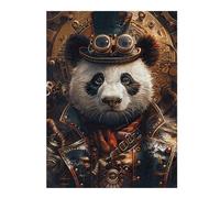 Jigsaw Puzzles 52x38cm/1000pcs for Adults Steampunk Animal Panda Puzzle for Adults Relax Games Birthday Present Gifts for Friends And Family 52x38cm/1000pcs