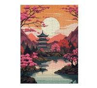 Jigsaw Puzzles 52x38cm/1000pcs for Adults Sunset in Land of Chinese Jigsaw Puzzle DIY Toys Pattern Assembly Gifts for Friends And Family 52x38cm/1000pcs