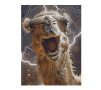 Jigsaw Puzzles 52x38cm/1000pcs for Teenagerss Camel Lightning Adult Jigsaw Puzzle Hands-on Game Perfect Decoration Help The Brain Exercise 52x38cm/1000pcs