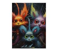 Jigsaw Puzzles 52x38cm/1000pcs for Teenagerss Colorful Fantasy Creatures Puzzle for Adults Fun Games A Work of Art Help The Brain Exercise 52x38cm/1000pcs
