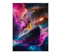 Jigsaw Puzzles 52x38cm/1000pcs for Teenagerss Cosmic Titanic Puzzles for Adults Toy Wall Decor A Work of Art Gifts for Friends And Family 52x38cm/1000pcs