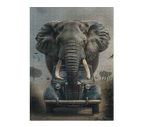 Jigsaw Puzzles 52x38cm/1000pcs for Teenagerss Creative Elephant Safari Jigsaw for Adults Family Games A Work of Art Deal As Gifts for The Whole Family 52x38cm/1000pcs