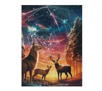 Jigsaw Puzzles 52x38cm/1000pcs for Teenagerss Enchanted Forest Whispers -4 Puzzle for Adults Fun Games A Work of Art Help The Brain Exercise 52x38cm/1000pcs
