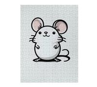 Jigsaw Puzzles 52x38cm/1000pcs for Teenagerss Funny White Mouse Jigsaws for Adults Hands-on Game Enhance Memory Great Gift for Gaming 52x38cm/1000pcs