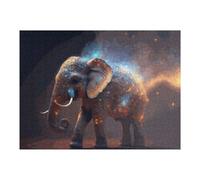 Jigsaw Puzzles 52x38cm/1000pcs for Teenagerss Galactic Elephant Majesty Jigsaw Puzzle DIY Toys A Work of Art Deal As Gifts for The Whole Family 52x38cm/1000pcs